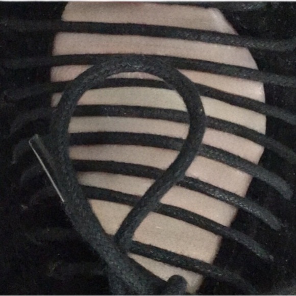 STEVE MADDEN Suede Peep-Toe Corset Front Heels, Black, Size 7.5 - Picture 8 of 8